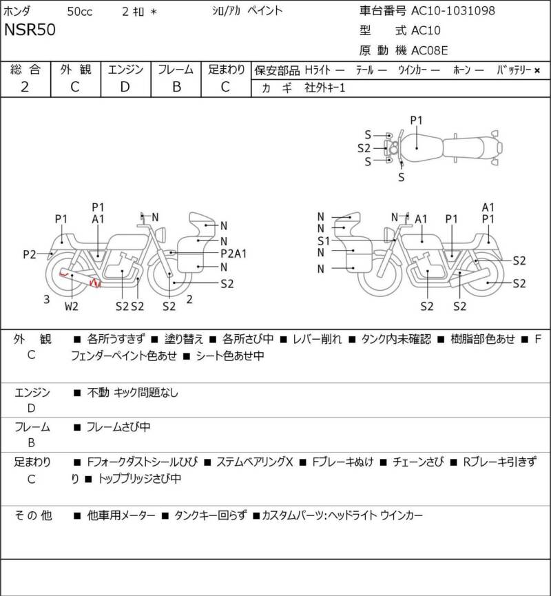 Карта повреждений