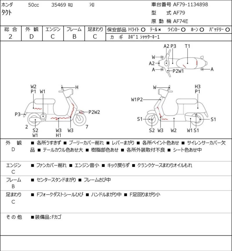 Карта повреждений