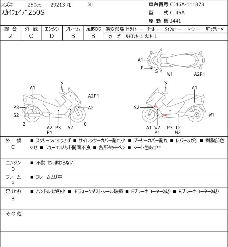 Карта повреждений