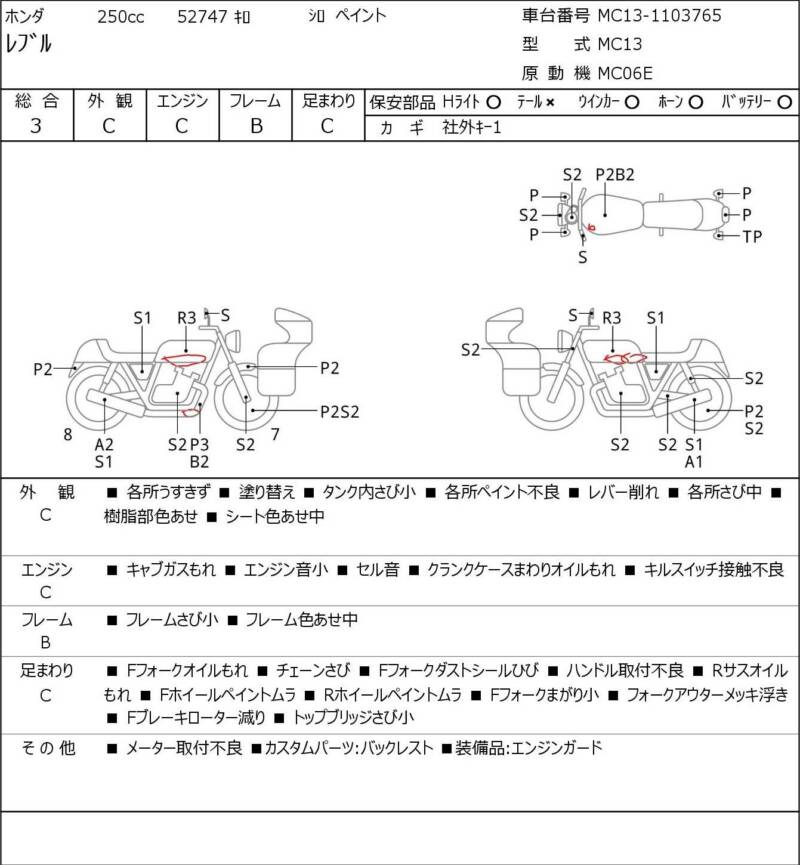 Карта повреждений
