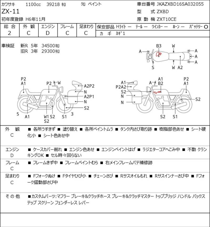 Карта повреждений
