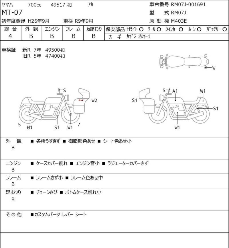 Карта повреждений