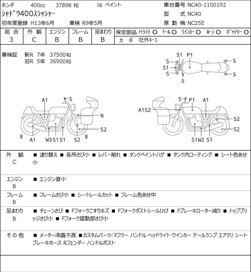 Карта повреждений