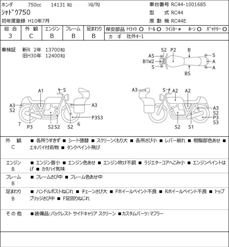Карта повреждений