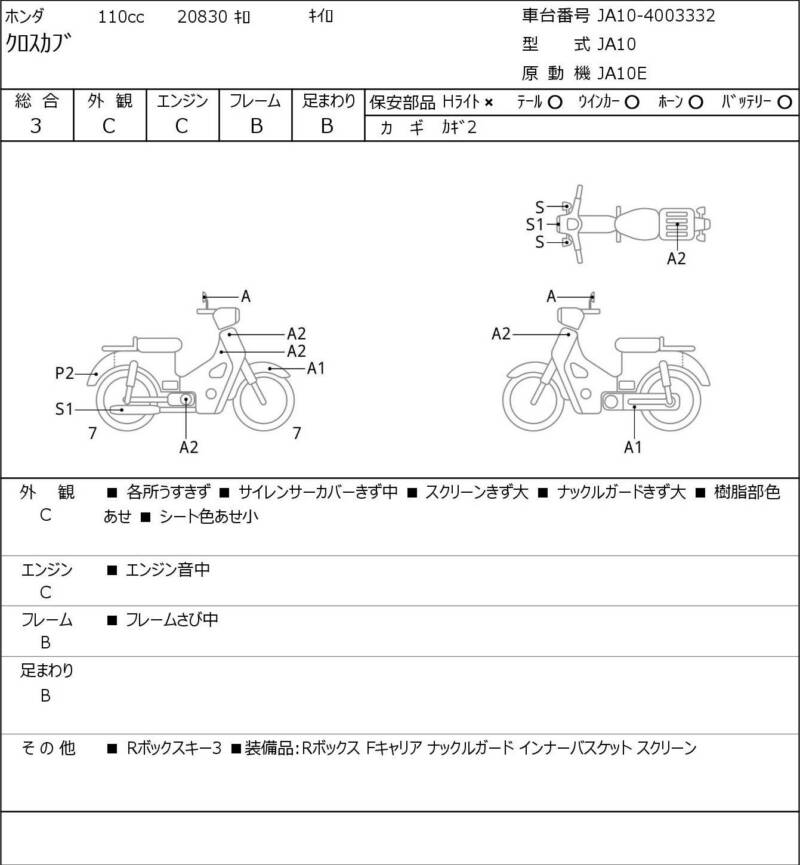 Карта повреждений
