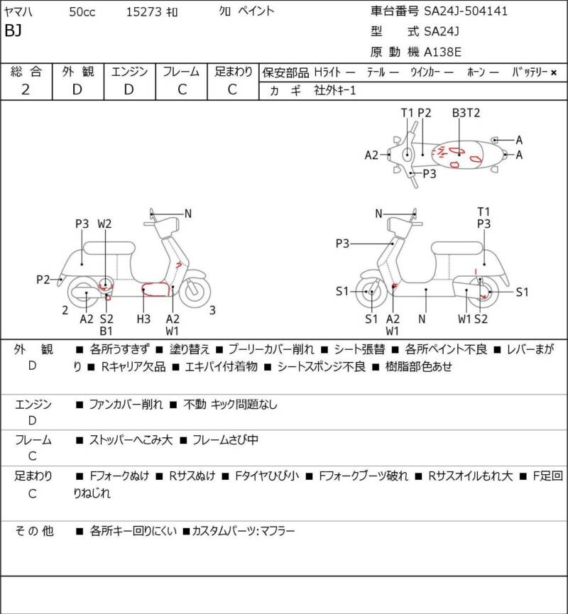 Карта повреждений