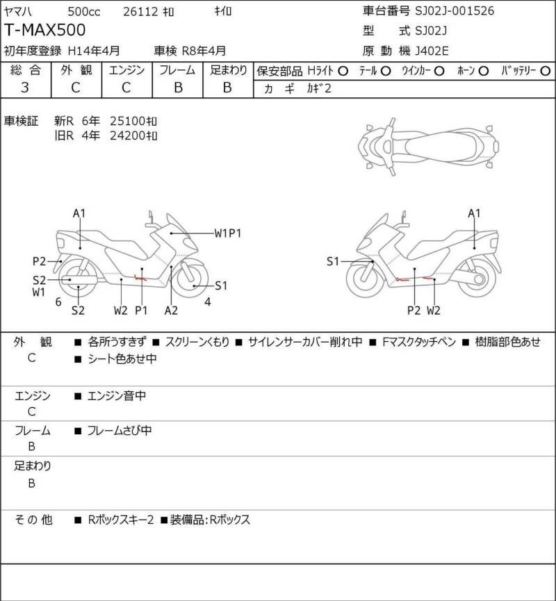 Карта повреждений