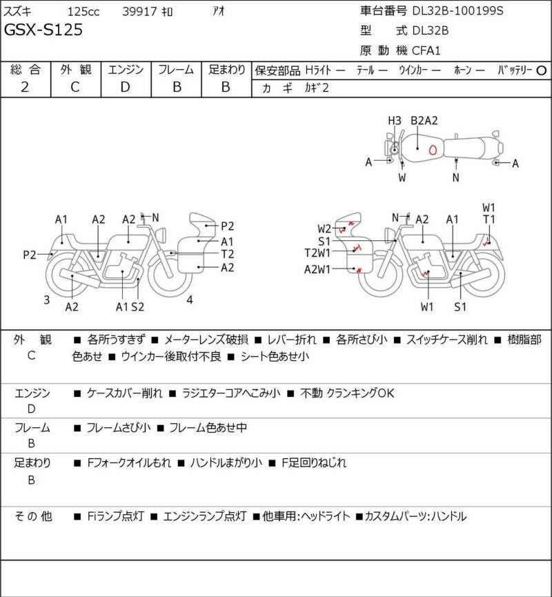 Карта повреждений