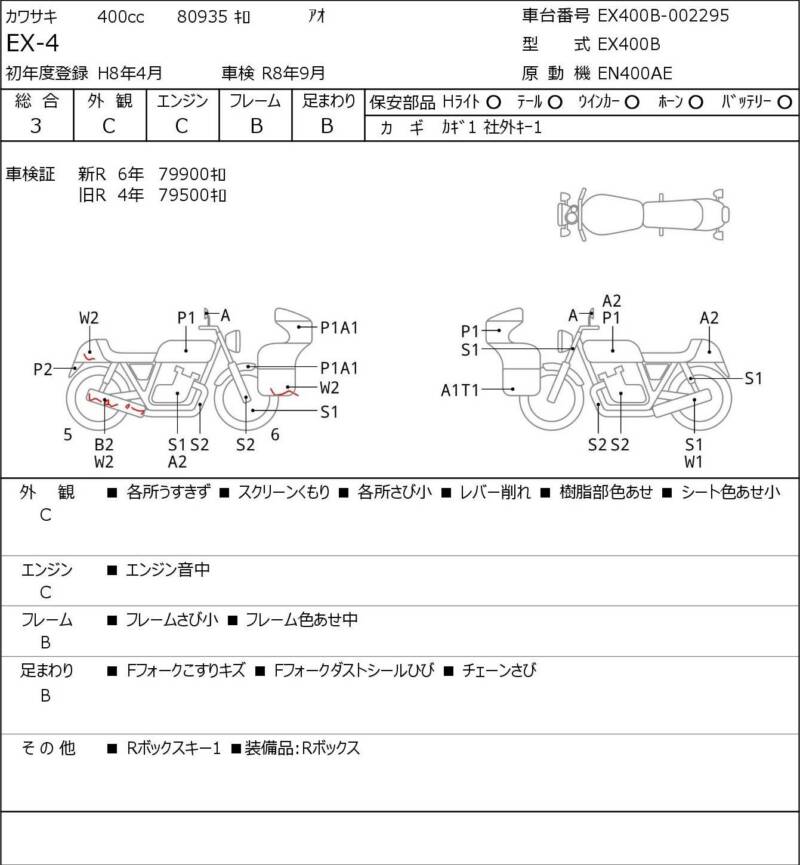 Карта повреждений
