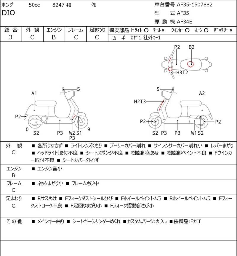 Карта повреждений