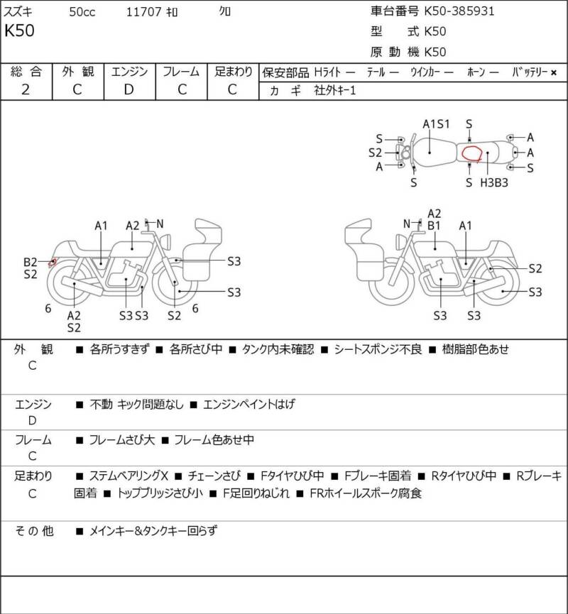 Карта повреждений