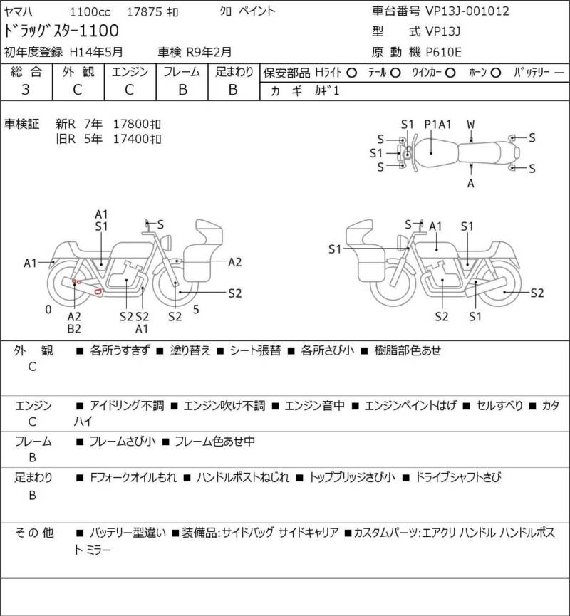 Карта повреждений