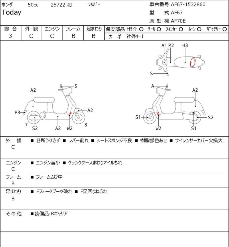 Карта повреждений
