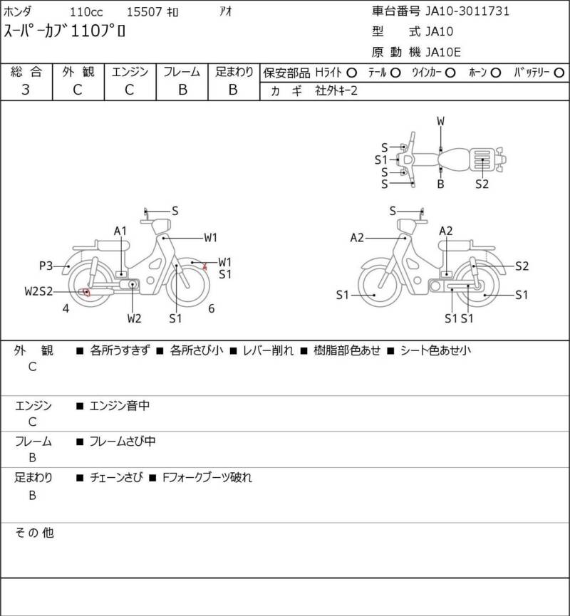 Карта повреждений