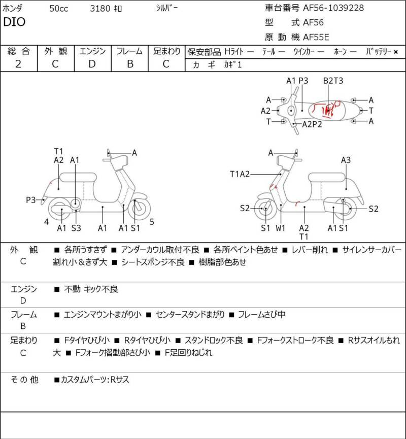 Карта повреждений