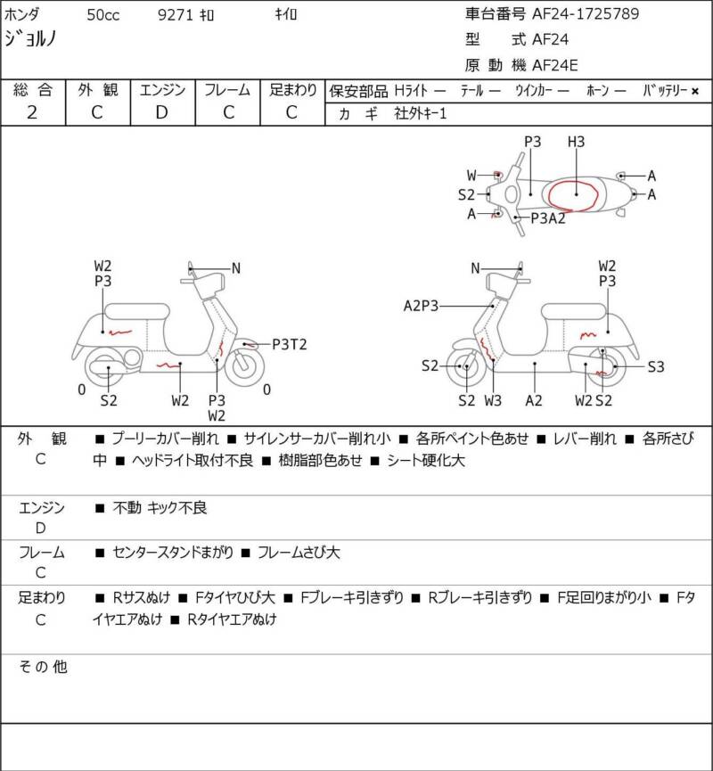 Карта повреждений