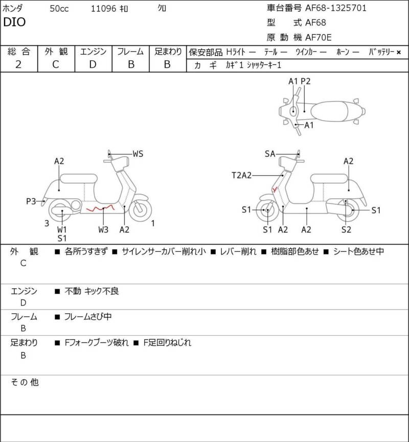 Карта повреждений