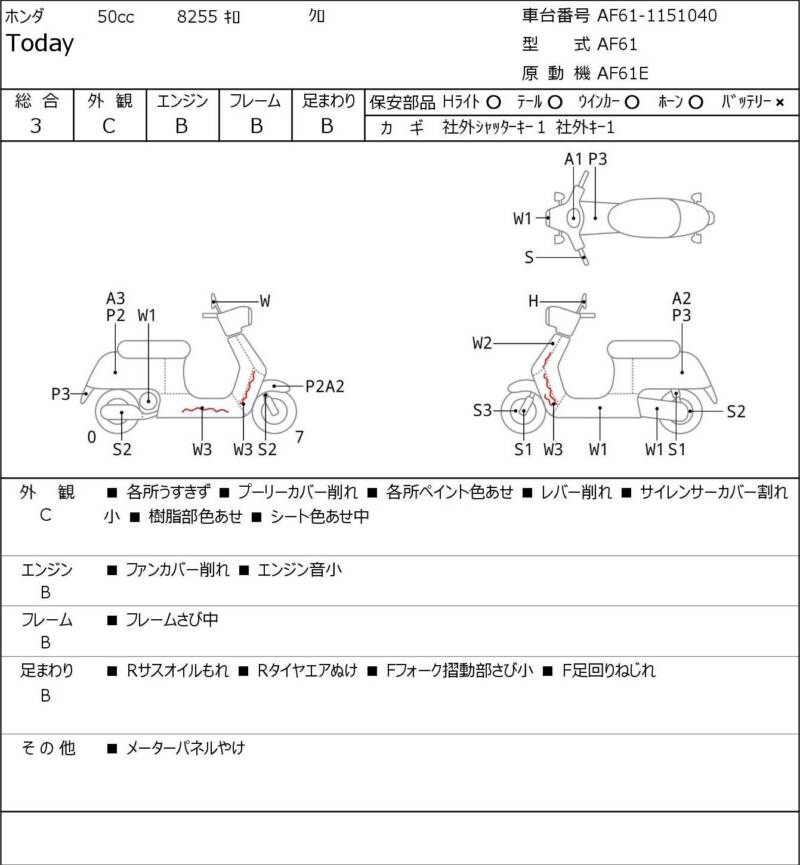 Карта повреждений