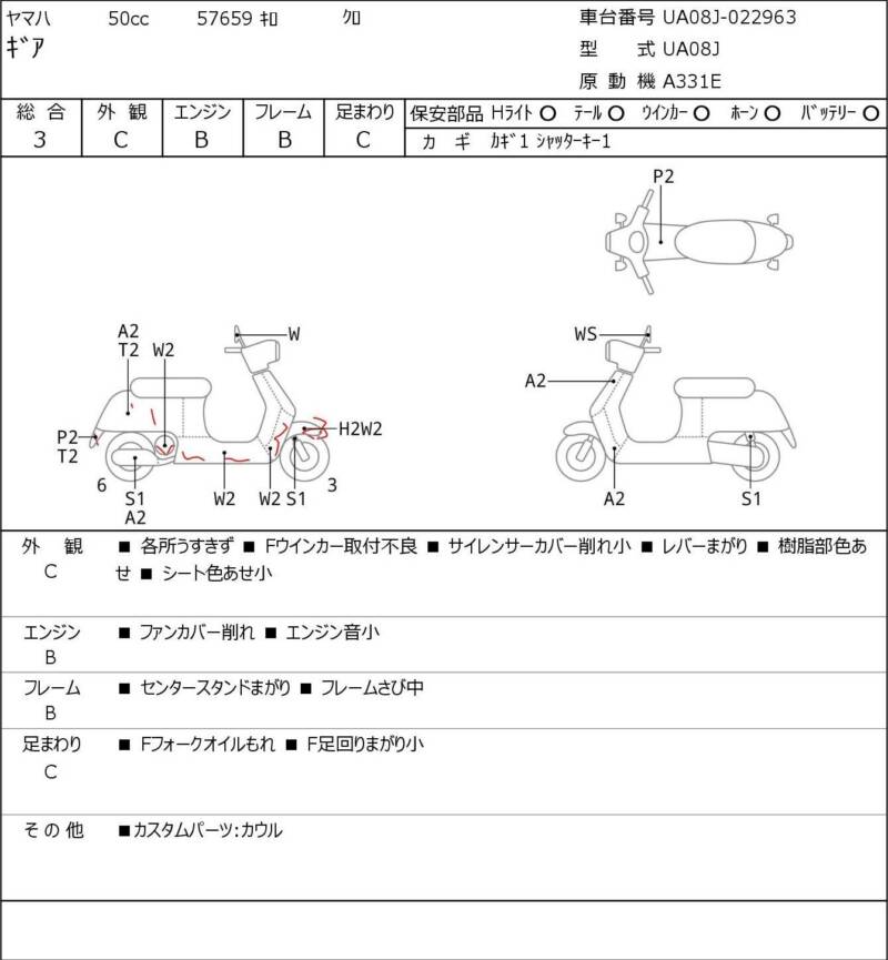 Карта повреждений