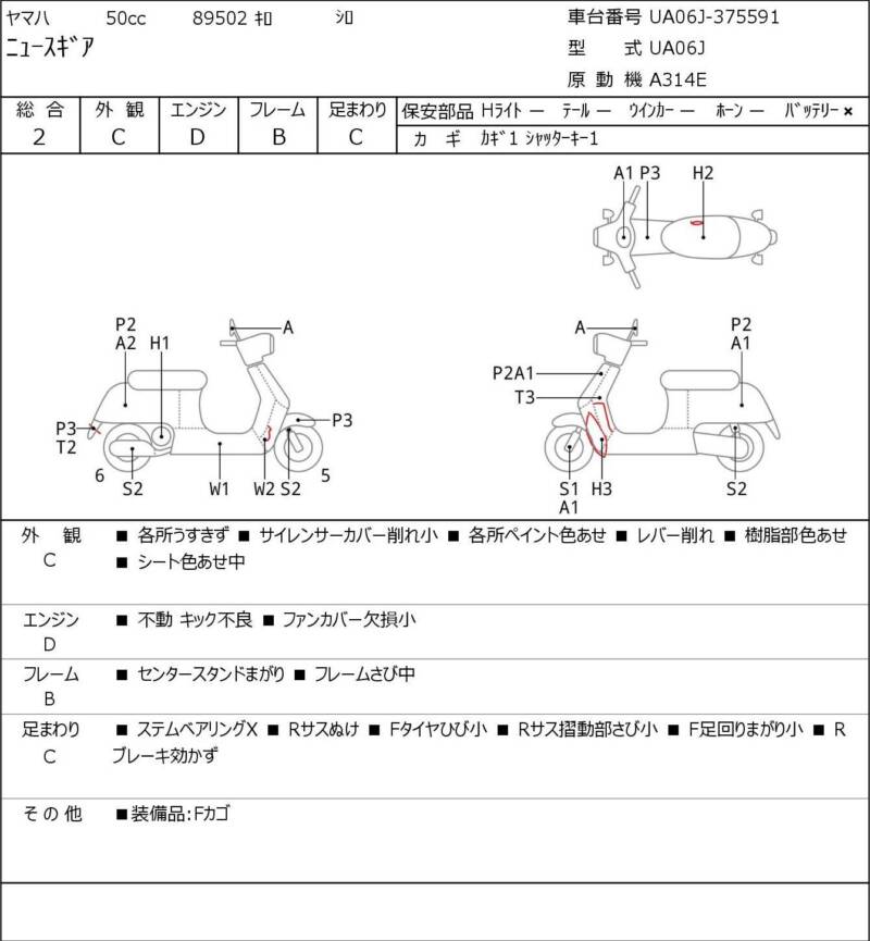 Карта повреждений