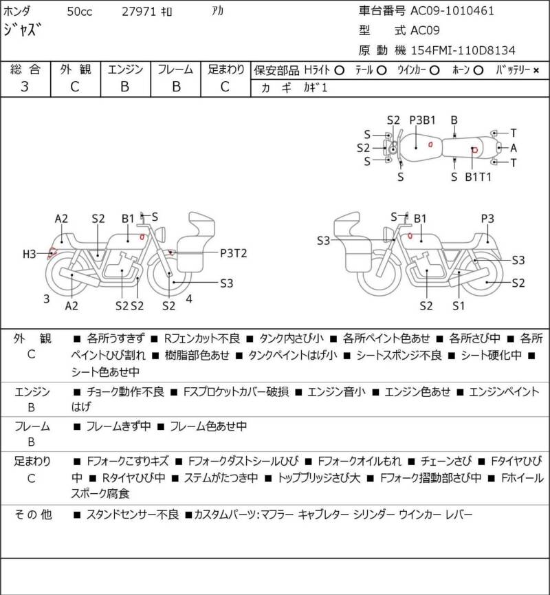 Карта повреждений