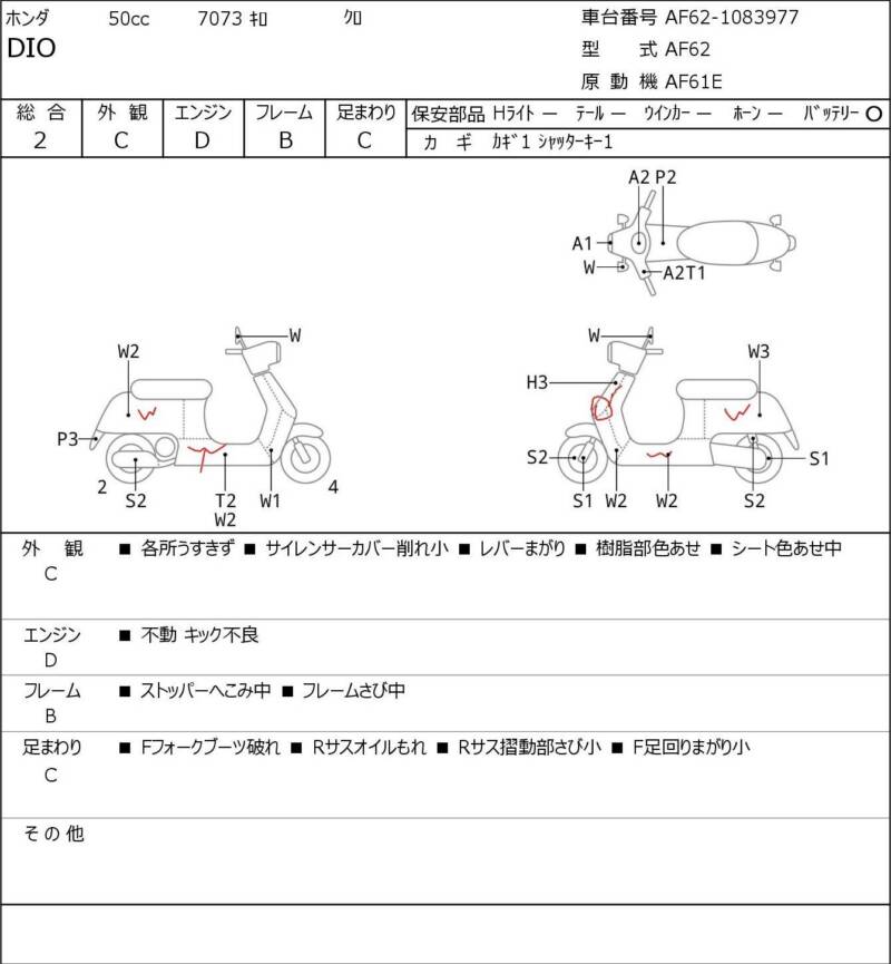 Карта повреждений