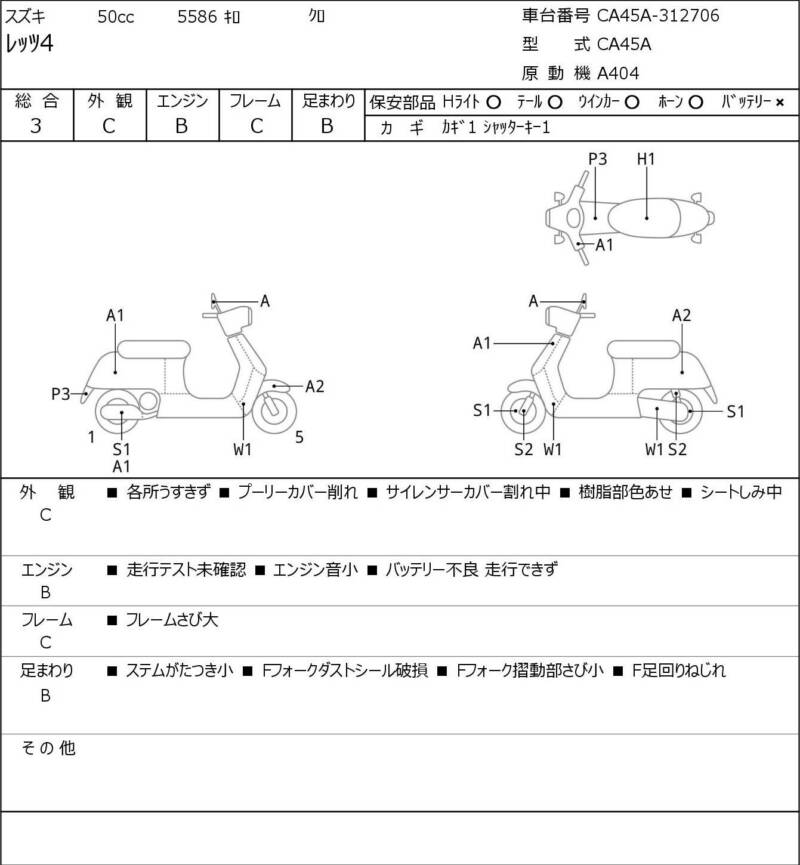 Карта повреждений
