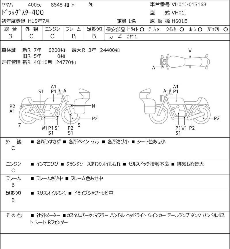 Карта повреждений