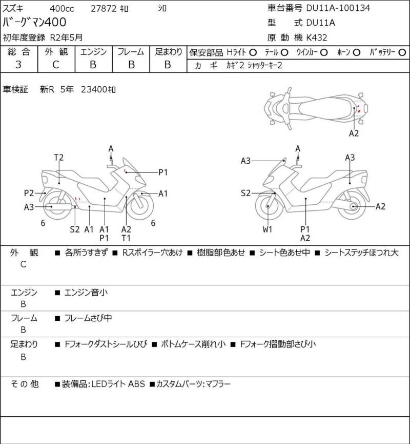 Карта повреждений