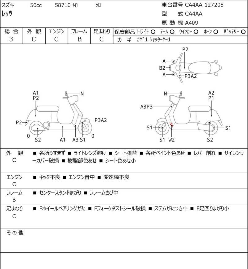 Карта повреждений