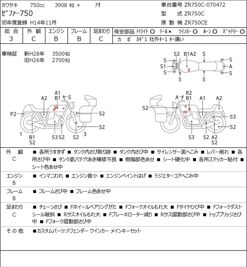 Карта повреждений