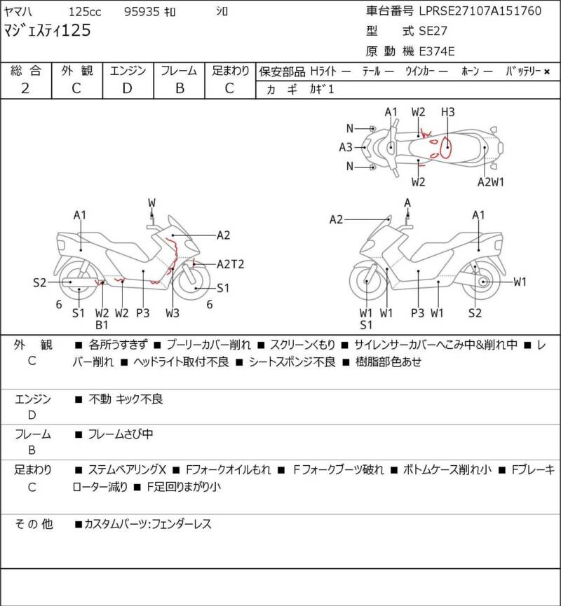 Карта повреждений