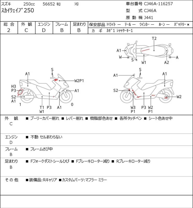 Карта повреждений