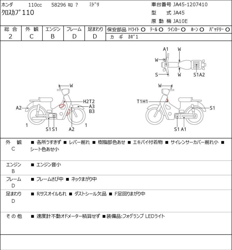 Карта повреждений