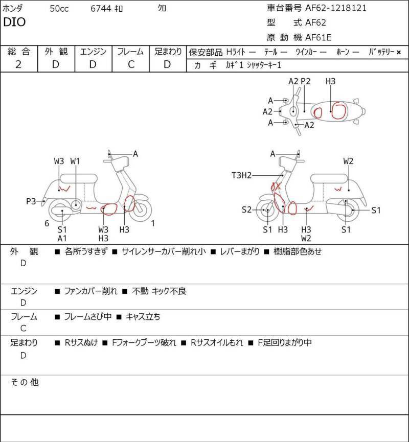 Карта повреждений