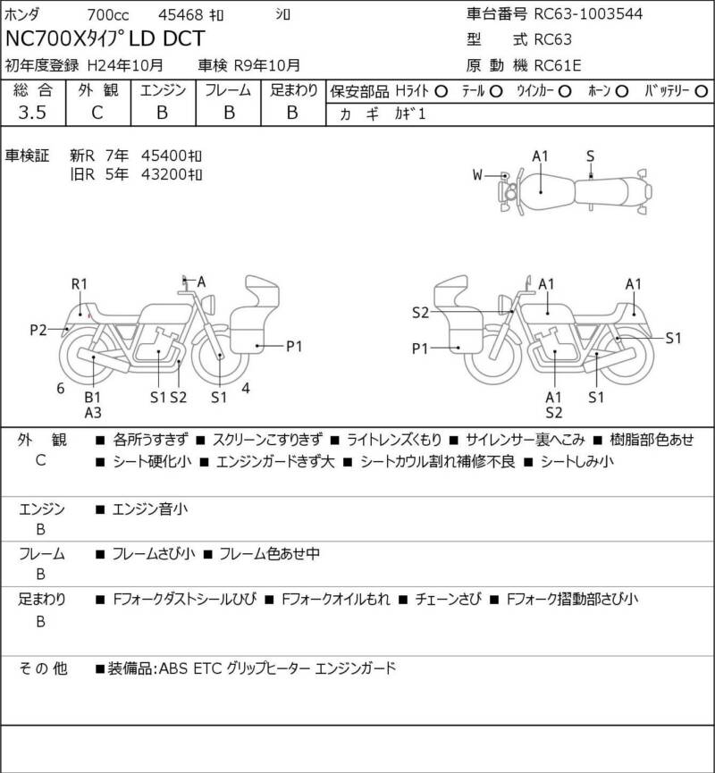 Карта повреждений