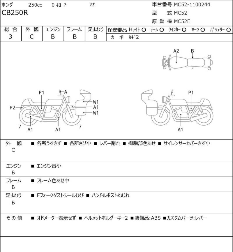 Карта повреждений