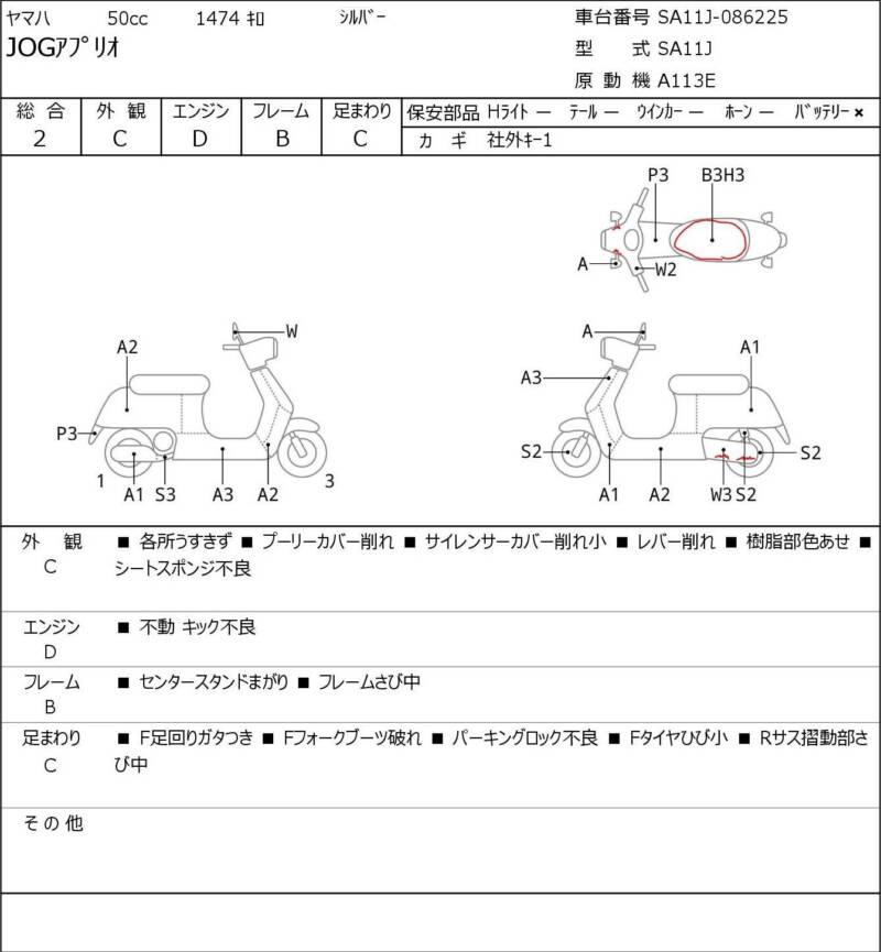 Карта повреждений