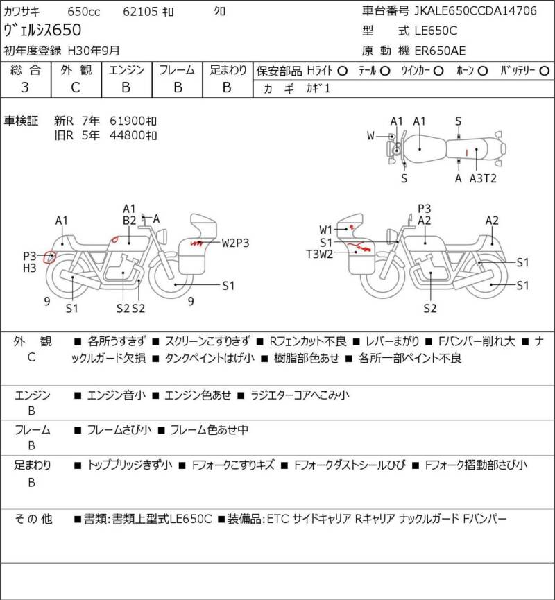 Карта повреждений