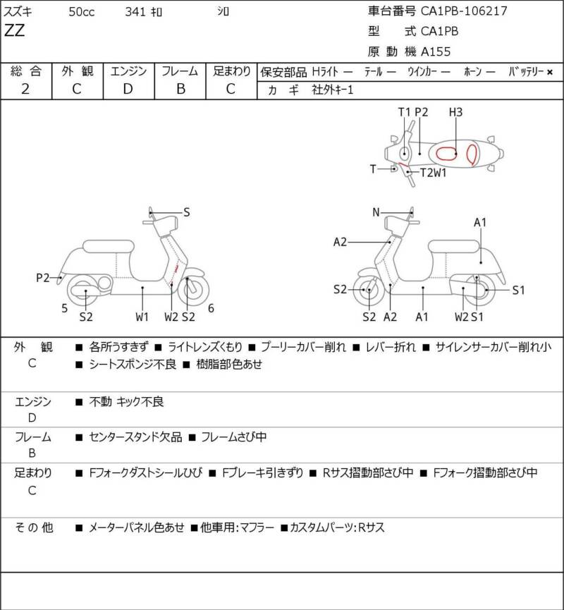 Карта повреждений