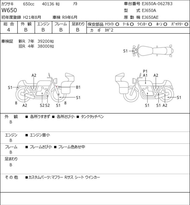 Карта повреждений