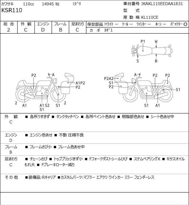 Карта повреждений