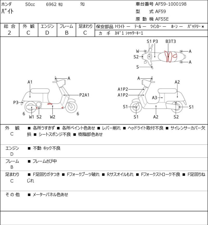 Карта повреждений