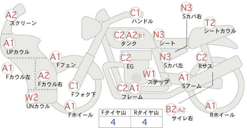 Карта повреждений