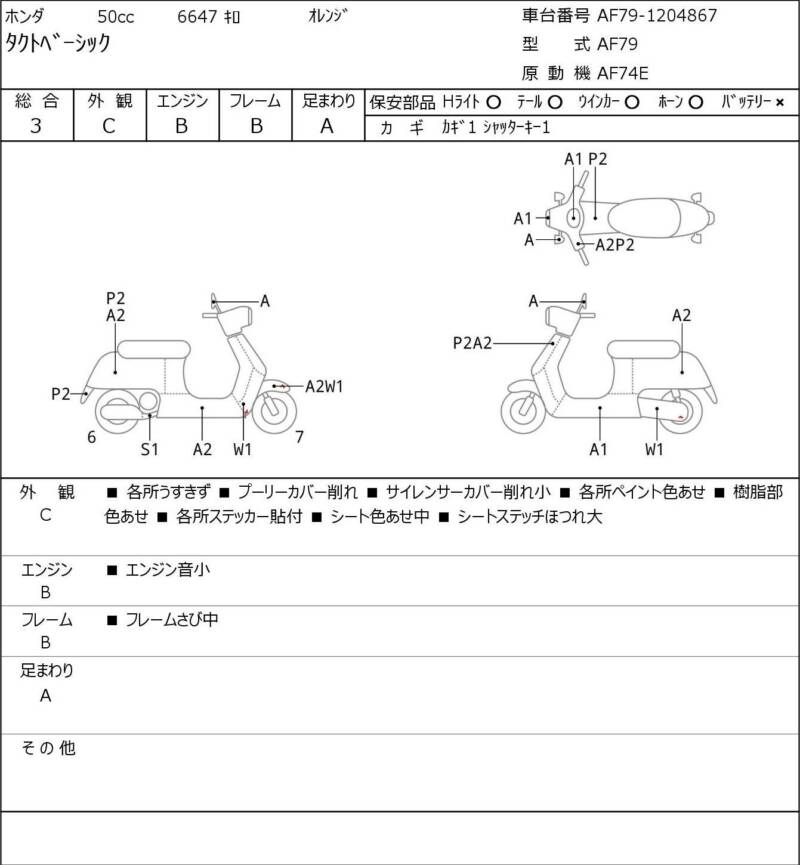 Карта повреждений