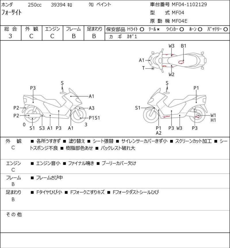 Карта повреждений