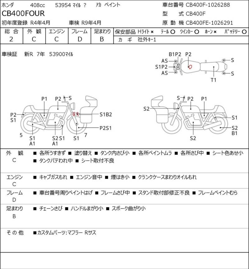 Карта повреждений