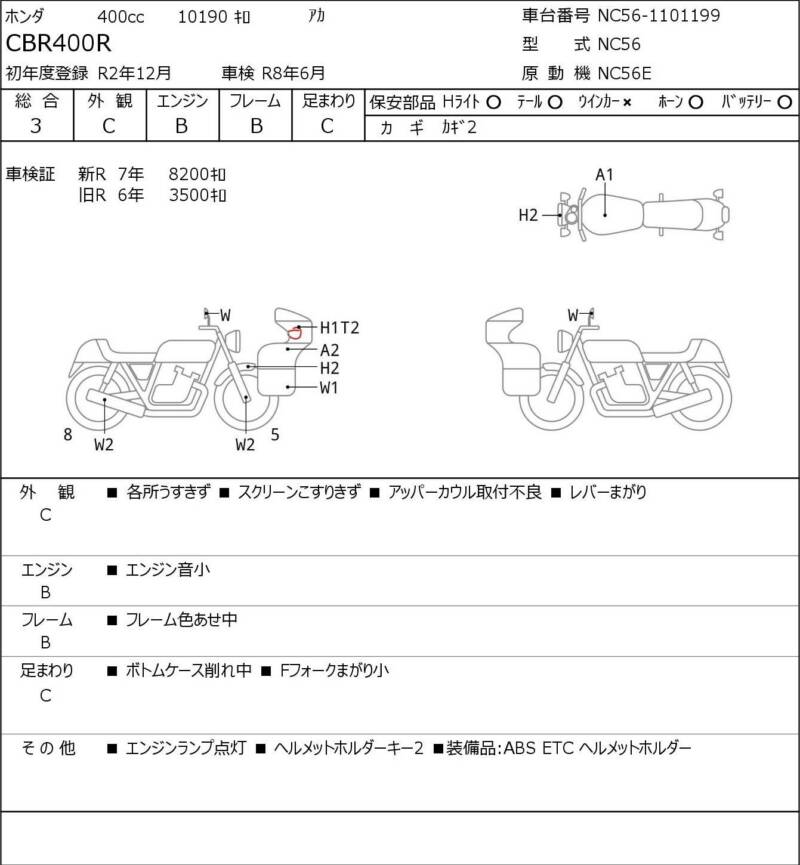 Карта повреждений