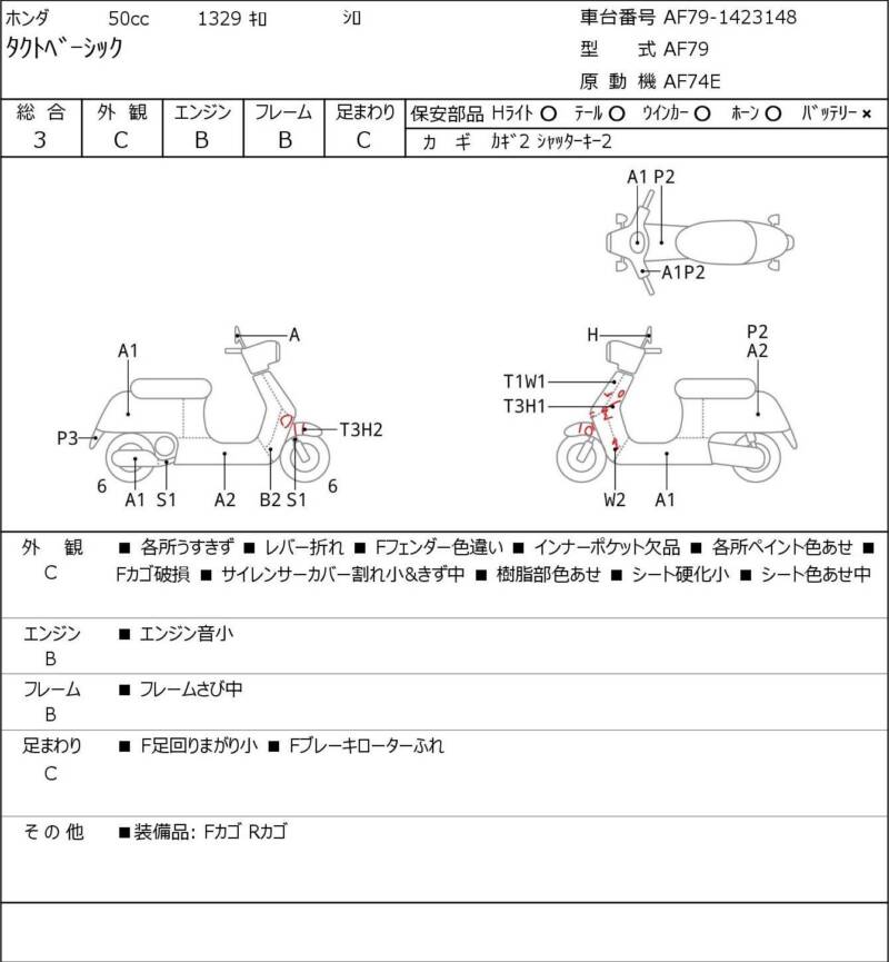 Карта повреждений