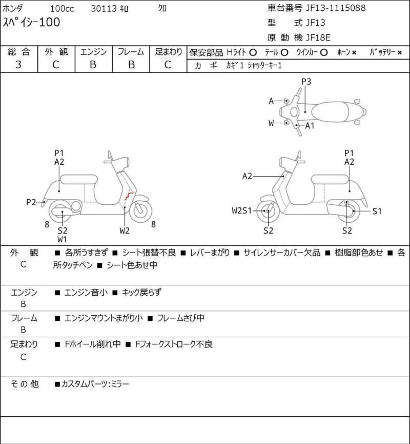 Карта повреждений